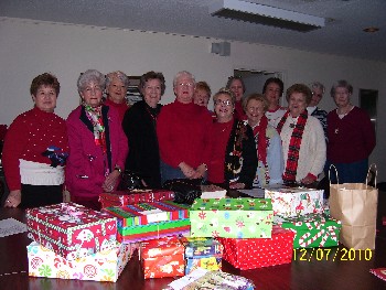 Presbytery Women put together 16 gift boxes for teens for Christmas